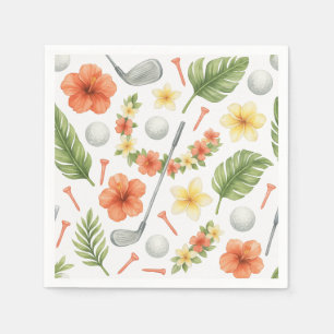 Golf Hawaii thema voor Hawaiian Golfer Party Servet