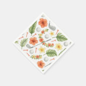 Golf Hawaii thema voor Hawaiian Golfer Party Servet (Hoek)