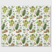 Golf Hawaiian Style met bal en tas voor golfer Cadeaupapier (Vlak)