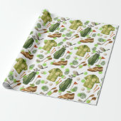 Golf Hawaiian Style met bal en tas voor golfer Cadeaupapier (Uitgerold)