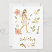 Golf Hawaiian thema bruiloft voor golfer Lover Kaart (Voorkant)