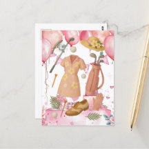 Golf Hawaiian thema Lady Woman Golfer toernooi