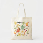 Golf Hawaiian thema Lady Woman Golfer Tote Bag (Voorkant)