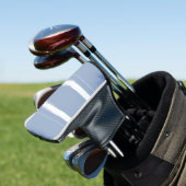 Golf Head Cover Blauw & Witte Streep (Insitu)