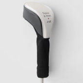 Golf Head Cover Forever & Always Romantisch Aangep (Schuin)