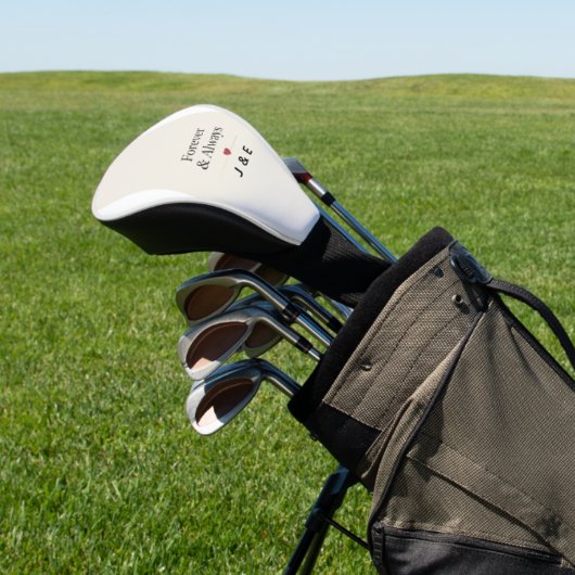 Golf Head Cover Forever & Always Romantisch Aangep