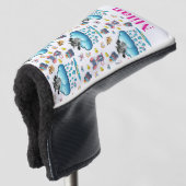Golf Head Cover Hond Kat Muis Regenboog Vis (3/4 voorkant)