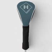Golf Head Cover | Moderne Geometrische Monogram (Voorkant)