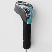 Golf Head Cover - Oppervlakte Stroom Abstracte Str (Schuin)