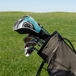 Golf Head Cover - Oppervlakte Stroom Abstracte Str