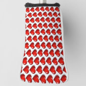 Golf Head Cover Rode Harten Liefde (Draai 90)