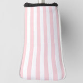 Golf Head Cover Roze & Witte Streep (Draai 90)