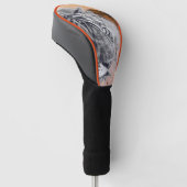 Golf Head Cover TIJGER EN ZWARTE MAAN (Schuin)