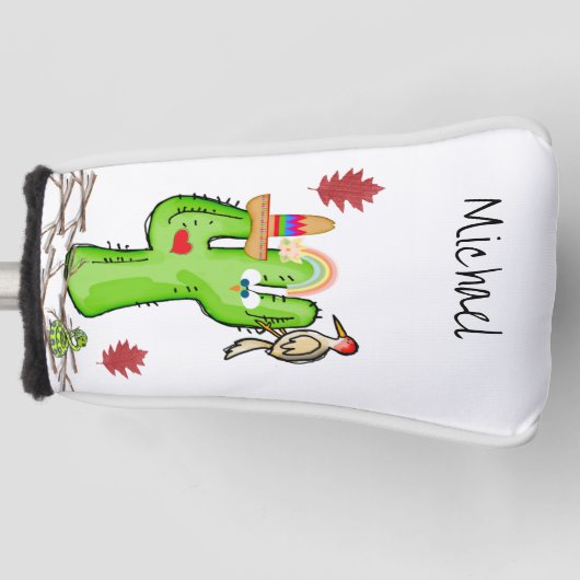 Golf Head Cover Vogel Cactus (Voorkant)