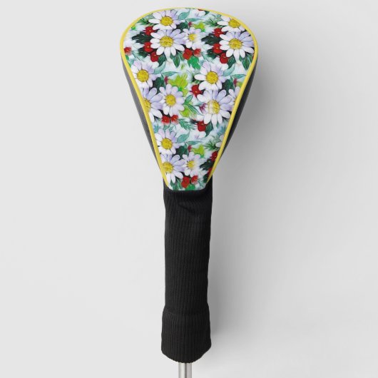 GOLF HEAD-HOESJE - Gewoon Dagen - Floral design Golfheadcover (Voorkant)