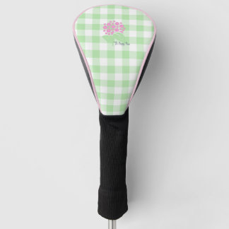 Golf Head Hoesje groene gingham Golfheadcover