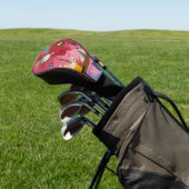 GOLF HEAD HOESJE - Heavy Red van Wassily Kandinsky Golfheadcover (Insitu)