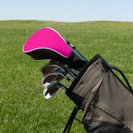 Golf Head Hoesje, helder roze Golfheadcover (Insitu)