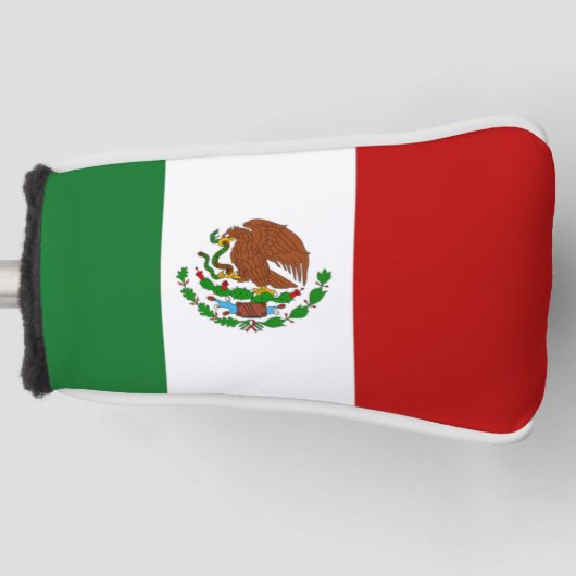 Golf Head-Hoesje met Mexicaanse vlag Golfheadcover (Voorkant)