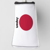 Golf Head-Hoesje met vlag van Japan Golfheadcover (Draai 90)