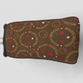 Golf Head Hoesje met zijn naam en Initialen Golfheadcover (Voorkant)