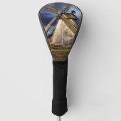 Golf Head Hoesje Nederland Windmolenlandschap Golfheadcover (Voorkant)