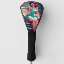 Golf Head Hoesje Pin-up Brunette Golfheadcover