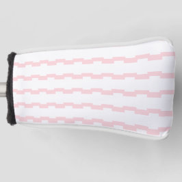 Golf Head Hoesje Roze & Witte Streep Golfheadcover