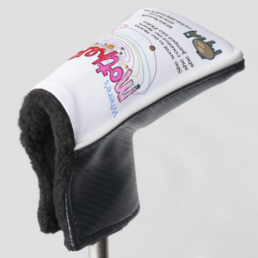 Golf Head Hoesje Waar is moeder? Golfheadcover (3/4 voorkant)