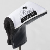 Golf Head Hoesje White Paris Frankrijk Golfheadcover (3/4 voorkant)