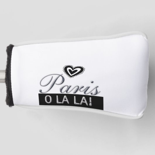 Golf Head Hoesje White Paris Frankrijk Golfheadcover (Voorkant)