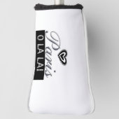Golf Head Hoesje White Paris Frankrijk Golfheadcover (Draai 90)