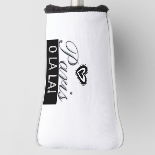 Golf Head Hoesje White Paris Frankrijk Golfheadcover (Draai 90)