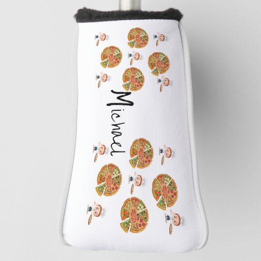 Golf Head Hoesje White Pizza Golfheadcover (Draai 90)