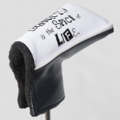 Golf Head Hoesje White Variety is the Spice of Lif Golfheadcover (3/4 voorkant)