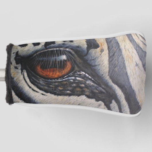 Golf Head Hoesje Zebra Eye Golfheadcover (Voorkant)