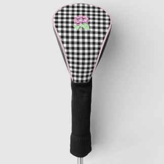 Golf Head Hoesje zwart gingham Golfheadcover