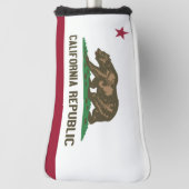 Golf Head Putter-Hoesje met Californische vlag Golfheadcover (Draai 90)