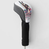 Golf Headcover – Victory Vrede & Liefde Pop-Art (Schuin)