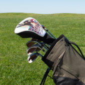 Golf Headcover – Victory Vrede & Liefde Pop-Art (Insitu)