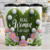 Golf Heart Vrouwen Spelen Golf Thermosbeker