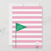 Golf Hen Par-t-shirt Uitnodiging (Achterkant)