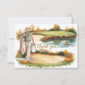 Golf Herfst Greeting bedankkaart voor de herfst (Voorkant)