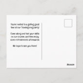 GOLF Herfst Thanksgiving Party voor golfer Briefkaart (Achterkant)