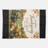 Golf Herfst thema golfbaan voor golfer Theedoek (Horizontaal)