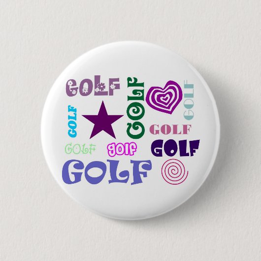 Golf herhaling ronde button 5,7 cm (Voorkant)