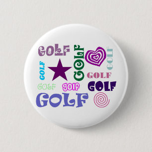 Golf herhaling ronde button 5,7 cm