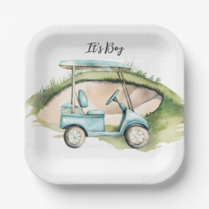 Golf Het is een jongen voor babyfeestje   Papieren Bordje