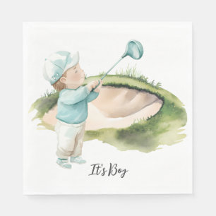 Golf Het is een jongen voor babyfeestje Servet