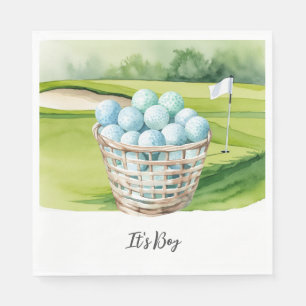 Golf Het is een jongen voor babyfeestje Servet